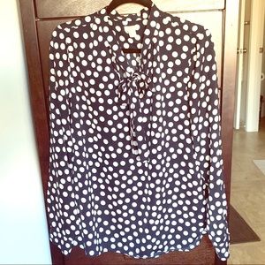 J. Crew Polka Dot Blouse